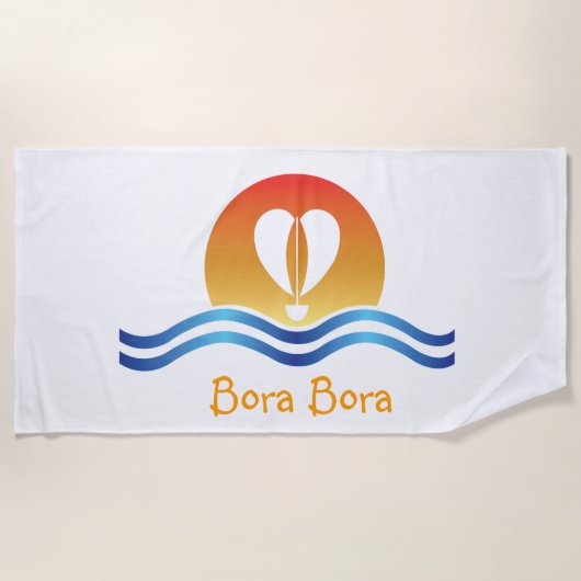 Luffers Sunset_Herz-Shaped Sail_Bora Bora Strandtuch (Vorderseite)