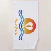 Luffers Sunset_Herz-Shaped Sail_Bora Bora Strandtuch (Vorderseite)