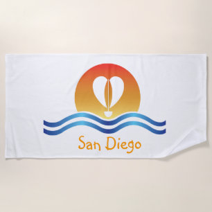 Luffers Sunset_Herz-Shaped Sail_San Diego Strandtuch