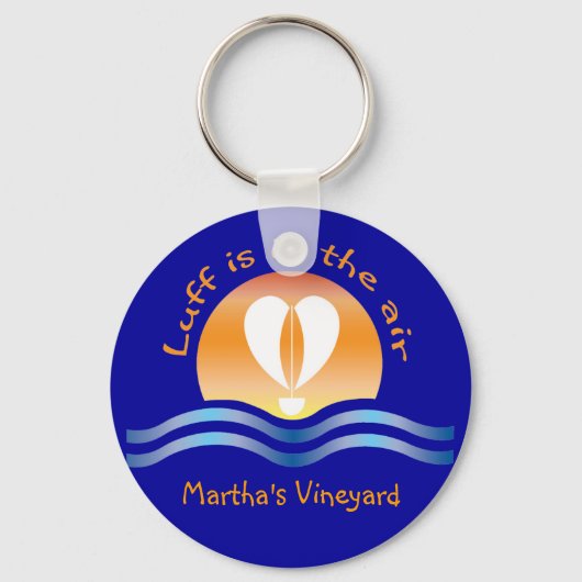 Luffers Sunset_Luff in der air_Martha's Vineyard Schlüsselanhänger (Vorderseite)