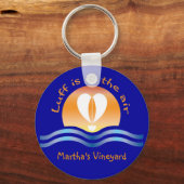 Luffers Sunset_Luff in der air_Martha's Vineyard Schlüsselanhänger (Vorderseite)