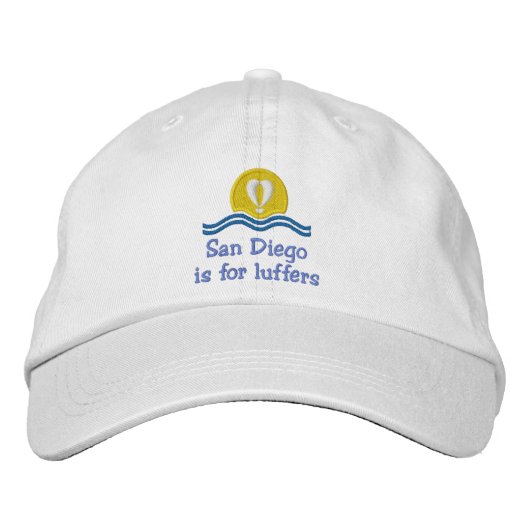 Luffers Sunset_San Diego Bestickte Baseballkappe (Vorderseite)