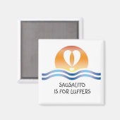 Luffers Sunset_Sausalito-Magnet Magnet (Vorderseite/Rückseite)