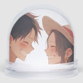 Luffy & Boa Hancock Anime Snow Globe Schneekugeln (Vorderseite)
