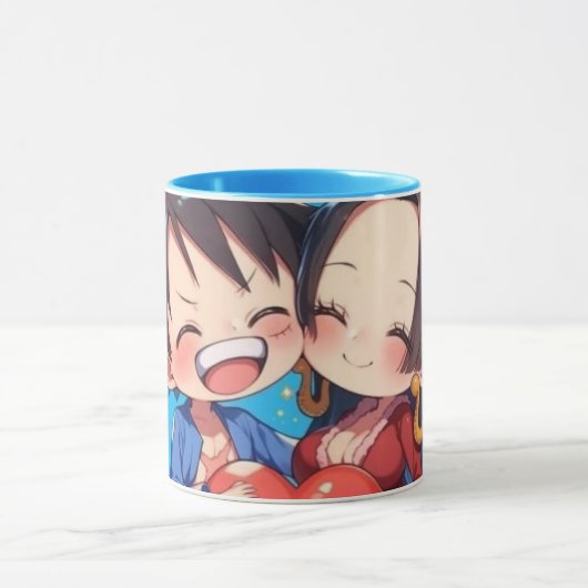 Luffy & Boa Hancock Anime-Tasse Tasse (Zentrum)