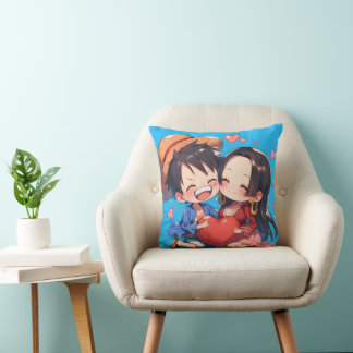 Luffy & Boa Hancock Anime-Wurfkissen Kissen