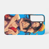 Luffy & Boa Hancock Valentine Phone Case Samsung Galaxy Hülle (Rückseite (Horizontal))