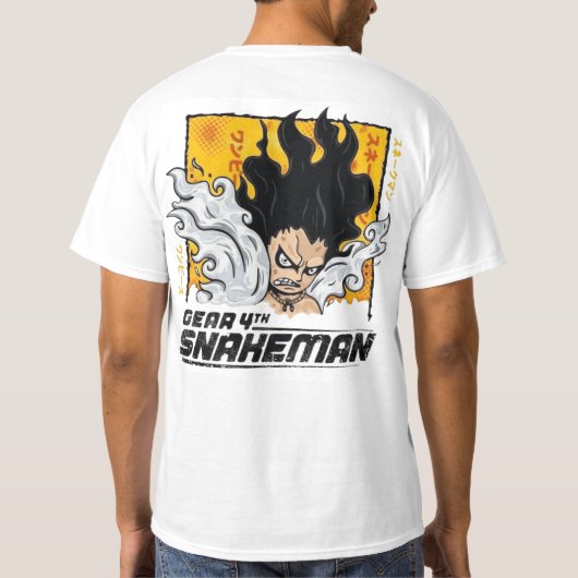 luffy in u T-Shirt (Rückseite)