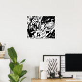 Luffy Punches Celestial Dragon One Piece Poster (Heimbüro)