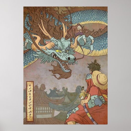 Luffy vs Kaido Poster (Vorne)