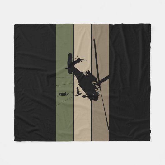 Luft-Angriff Fleecedecke (Vorderseite (Horizontal))