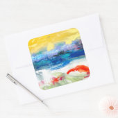 Luft Anscheinend I Quadratischer Aufkleber (Umschlag)