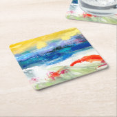 Luft Anscheinend I Rechteckiger Pappuntersetzer (angewinkelt)