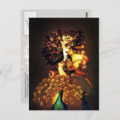 Luft - Arcimboldos bizarres Kopfprofil Postkarte (Vorne/Hinten)
