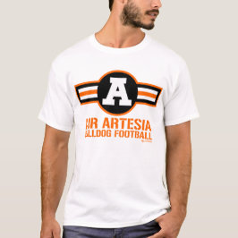 "Luft Artesia" Bulldoggen-Fußball-T - Shirt