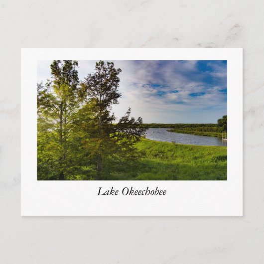 Luft aus dem Okeechobee-See Postkarte (Vorderseite)