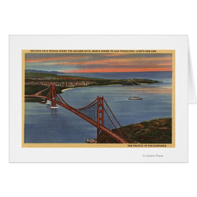 Luft aus Golden Gate Bridge & Bay Area (Vorderseite (Horizontal))