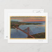 Luft aus Golden Gate Bridge & Bay Area Postkarte (Vorne/Hinten)