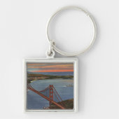 Luft aus Golden Gate Bridge & Bay Area Schlüsselanhänger (Vorne)