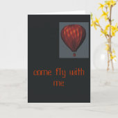 Luft Ballon Karte (Gelbe Blume)