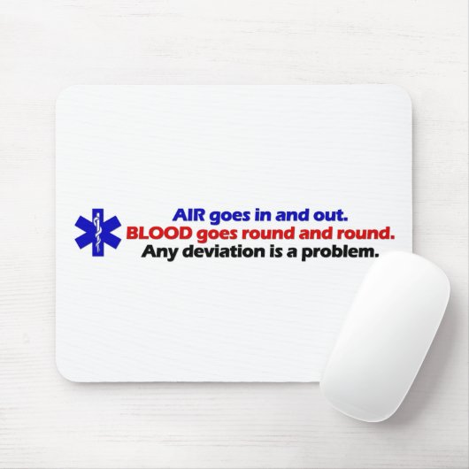 Luft/Blut Mousepad (Mit Mouse)