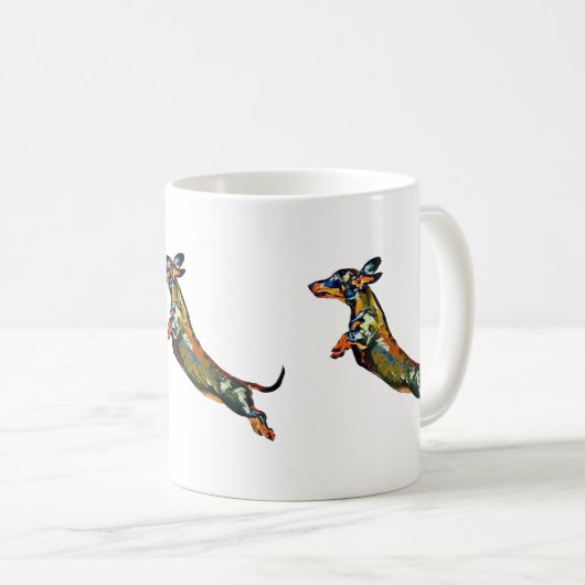 Luft-Dackel-Kaffee-Tasse Kaffeetasse (VorderseiteRechts)