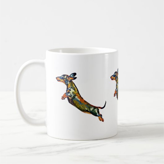Luft-Dackel-Kaffee-Tasse Kaffeetasse (Links)