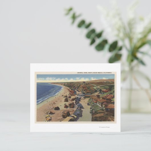 Luft der Kristallbucht Postkarte (Stehend Vorderseite)