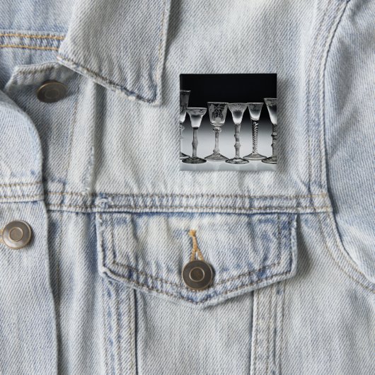 Luft-Drehung Gläser, 1750-60 Button (Beispiel)