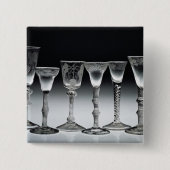 Luft-Drehung Gläser, 1750-60 Button (Vorderseite)