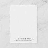 LUFT Element Skyscape ATC Visitenkarte (Rückseite)