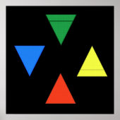 Luft-Feuer-Wasser-Erde Poster (Vorne)