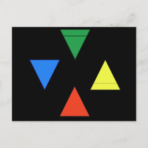 Luft-Feuer-Wasser-Erde Postkarte