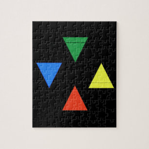 Luft-Feuer-Wasser-Erde Puzzle