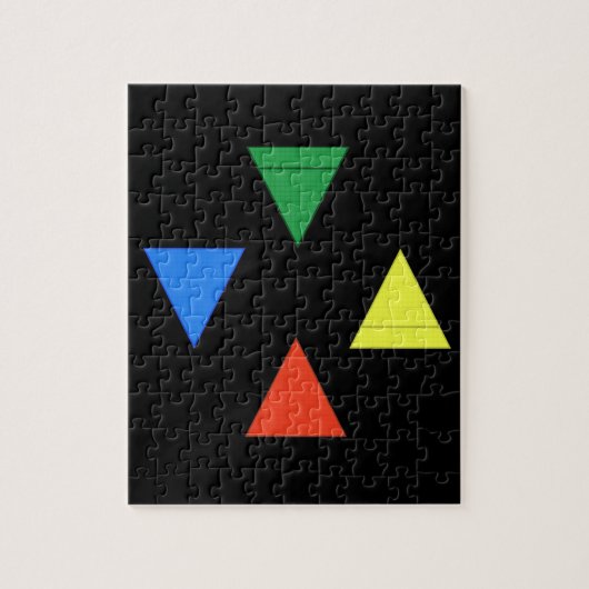 Luft-Feuer-Wasser-Erde Puzzle (Vertikal)