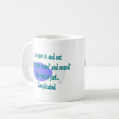 Luft geht und heraus… ist die Erholung schwierig Kaffeetasse (Vorderseite Links)