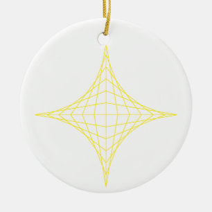Luft (gelb) keramik ornament