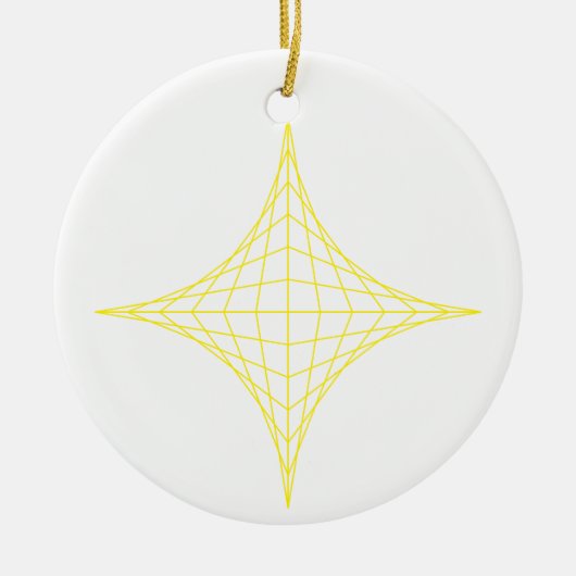 Luft (gelb) keramik ornament (Vorne)