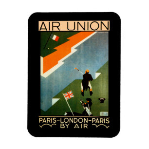 Luft-Gewerkschaft ~ Paris-London-Paris auf dem Magnet