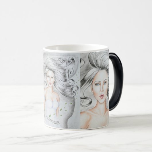 Luft-Göttin-Farbverwandelnde Kaffee-Tasse Verwandlungstasse (VorderseiteRechts)