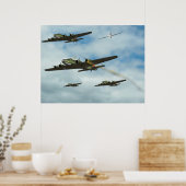 Luft-Kampf 1943 Poster (Küche)