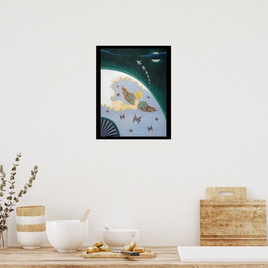 "Luft (nach Erte)" Poster (Küche)