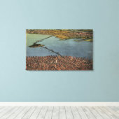 Luft, San Francisco-Oakland Bay Bridge Leinwanddruck (Insitu (Holzboden))