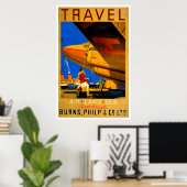 Luft-, See- und Landreise-Poster Poster (Heimbüro)