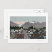Luft-Sommer-Sicht auf die Stadt Valdez, AK Postkarte (Vorne/Hinten)