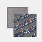 Luft über Parkplatz Magnet (Vorderseite/Rückseite)