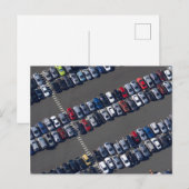 Luft über Parkplatz Postkarte (Vorne/Hinten)