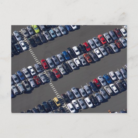Luft über Parkplatz Postkarte (Vorderseite)