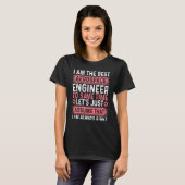 Luft- und Raumfahrt-Engineering I bin das beste Ra T-Shirt (Vorne ganz)