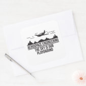 Luft- und Raumfahrt-Engineering ist unser Spielpla Quadratischer Aufkleber (Umschlag)